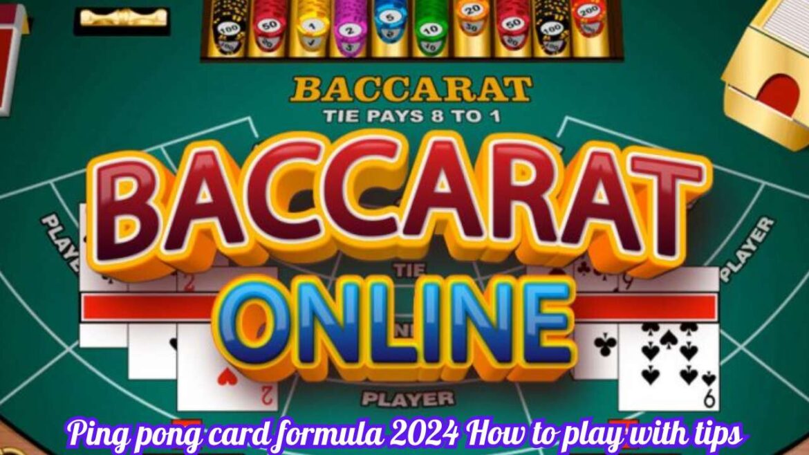 Card layout formula Baccarat card outline Secret tricks of gamblers